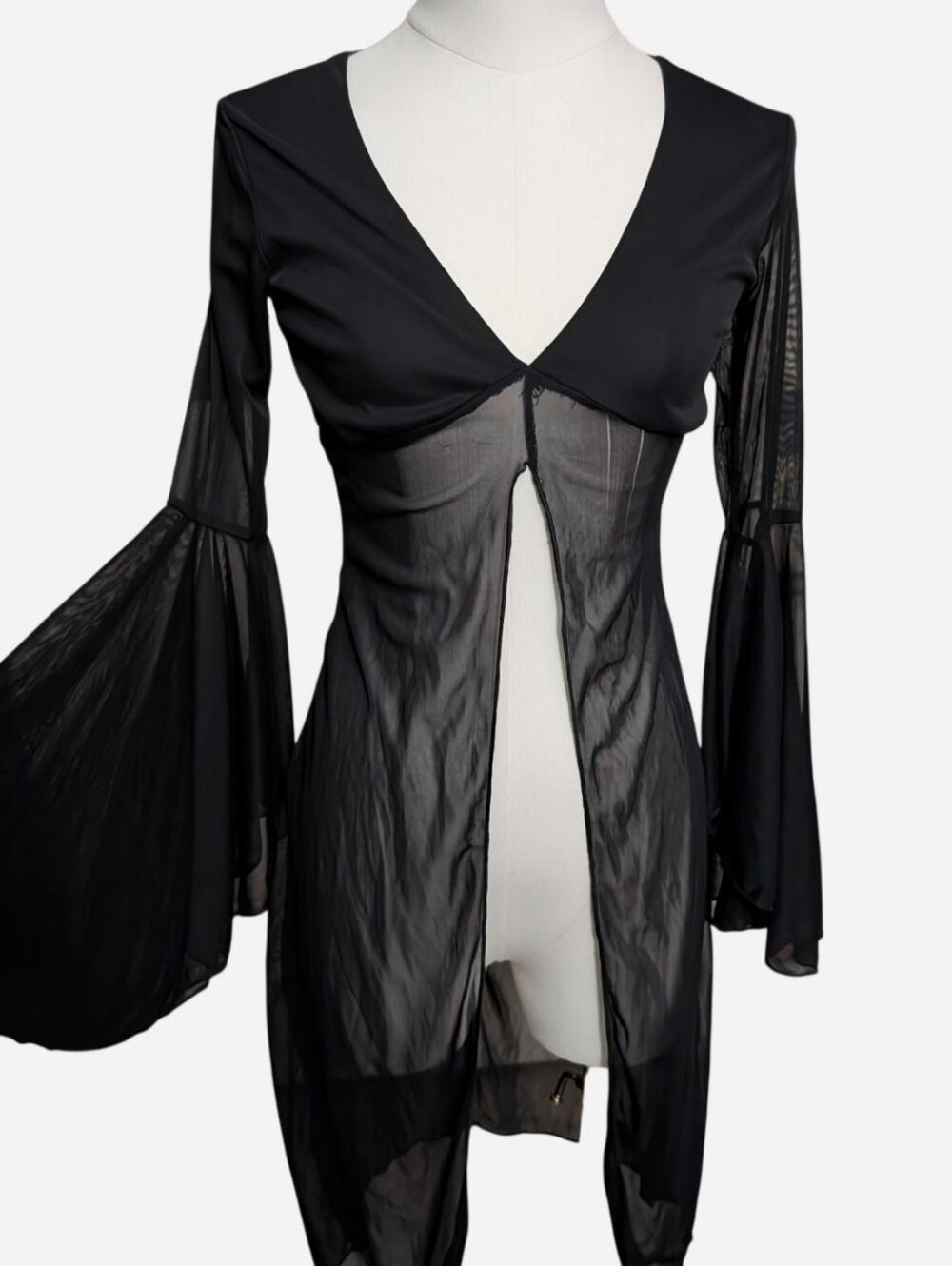 Y2K Dramatic Witchy Bell Sleeve Top (Small) ‼️Price is firm‼️